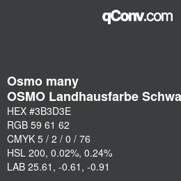 Farbcode: Osmo many - OSMO Landhausfarbe Schwarzgrau | qconv.com