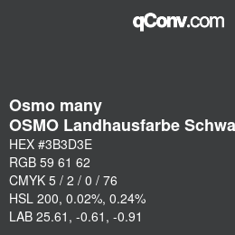 Farbcode: Osmo many - OSMO Landhausfarbe Schwarzgrau | qconv.com