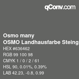 カラーコード: Osmo many - OSMO Landhausfarbe Steingrau | qconv.com