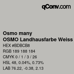 Código de color: Osmo many - OSMO Landhausfarbe Weiss | qconv.com