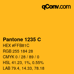 Farbcode: Pantone 1235 C | qconv.com