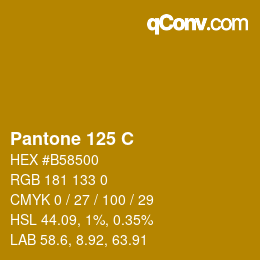 Código de color: Pantone 125 C | qconv.com