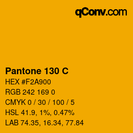 カラーコード: Pantone 130 C | qconv.com