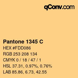 Code couleur: Pantone 1345 C | qconv.com