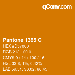 カラーコード: Pantone 1385 C | qconv.com