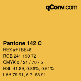カラーコード: Pantone 142 C | qconv.com