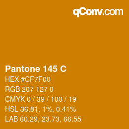 カラーコード: Pantone 145 C | qconv.com