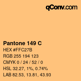 Code couleur: Pantone 149 C | qconv.com