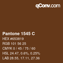 Code couleur: Pantone 1545 C | qconv.com