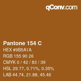 カラーコード: Pantone 154 C | qconv.com