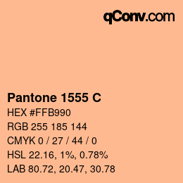 Code couleur: Pantone 1555 C | qconv.com