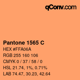 カラーコード: Pantone 1565 C | qconv.com