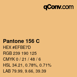 颜色代码: Pantone 156 C | qconv.com