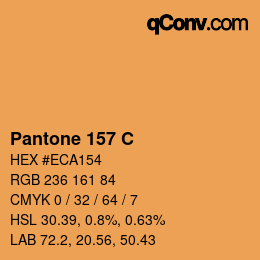 カラーコード: Pantone 157 C | qconv.com