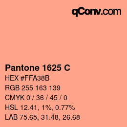 Code couleur: Pantone 1625 C | qconv.com