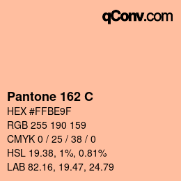 Code couleur: Pantone 162 C | qconv.com