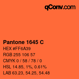 Code couleur: Pantone 1645 C | qconv.com