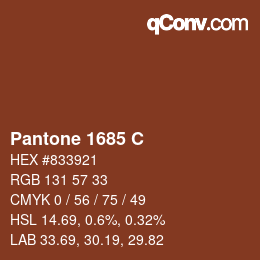 カラーコード: Pantone 1685 C | qconv.com