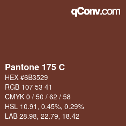 颜色代码: Pantone 175 C | qconv.com