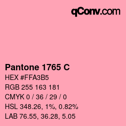 Código de color: Pantone 1765 C | qconv.com