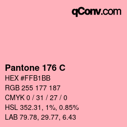 カラーコード: Pantone 176 C | qconv.com