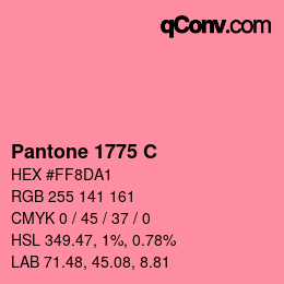 Farbcode: Pantone 1775 C | qconv.com