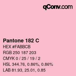 Code couleur: Pantone 182 C | qconv.com