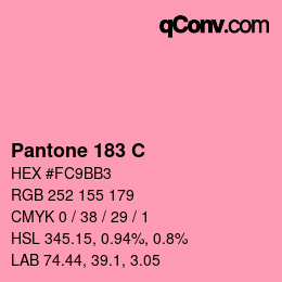 カラーコード: Pantone 183 C | qconv.com