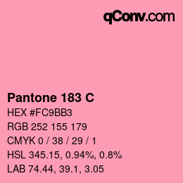 颜色代码: Pantone 183 C | qconv.com
