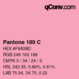 颜色代码: Pantone 189 C | qconv.com