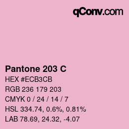 カラーコード: Pantone 203 C | qconv.com