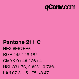 カラーコード: Pantone 211 C | qconv.com