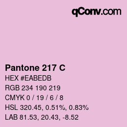 Code couleur: Pantone 217 C | qconv.com