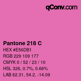 カラーコード: Pantone 218 C | qconv.com