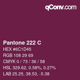 Farbcode: Pantone 222 C | qconv.com