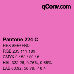 Code couleur: Pantone 224 C | qconv.com