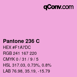 カラーコード: Pantone 236 C | qconv.com