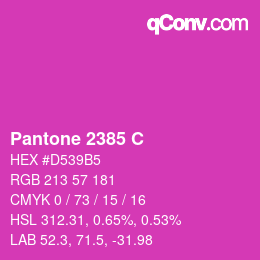 颜色代码: Pantone 2385 C | qconv.com