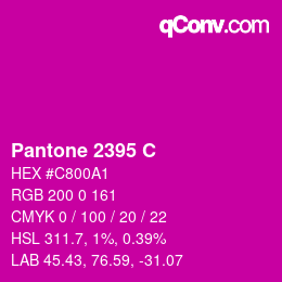 颜色代码: Pantone 2395 C | qconv.com