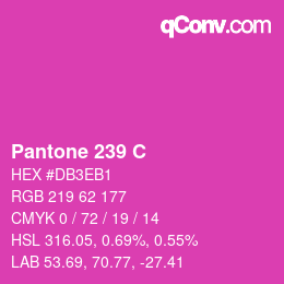 Code couleur: Pantone 239 C | qconv.com