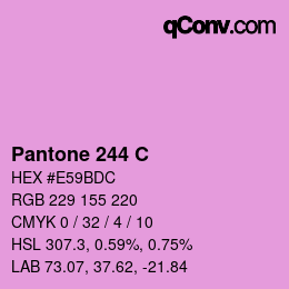 カラーコード: Pantone 244 C | qconv.com