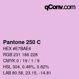 カラーコード: Pantone 250 C | qconv.com