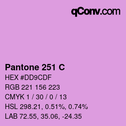 Code couleur: Pantone 251 C | qconv.com