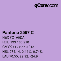 Code couleur: Pantone 2567 C | qconv.com