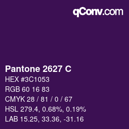 カラーコード: Pantone 2627 C | qconv.com