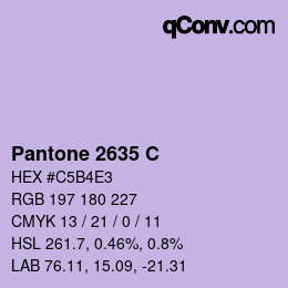 カラーコード: Pantone 2635 C | qconv.com