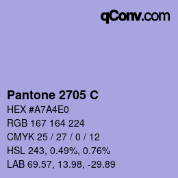 カラーコード: Pantone 2705 C | qconv.com