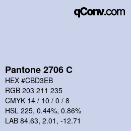 カラーコード: Pantone 2706 C | qconv.com