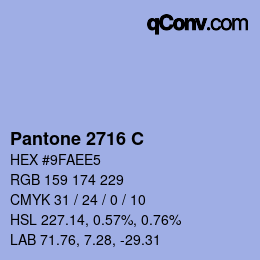 カラーコード: Pantone 2716 C | qconv.com