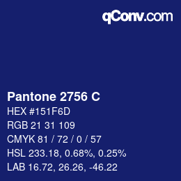 Code couleur: Pantone 2756 C | qconv.com